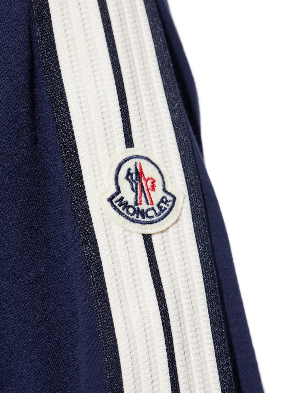 Image of Zipped Navy Jacket by Moncler for Men - Season Spring-Summer 2025 - Detail View 7