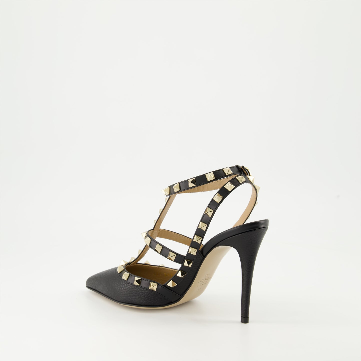 Valentino, Rockstud, Pumps, Grained Leather, Luxury Footwear