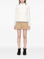 Image of Beige Bi-Material Jacket by Moncler for Women - Season Spring-Summer 2025 - Back View