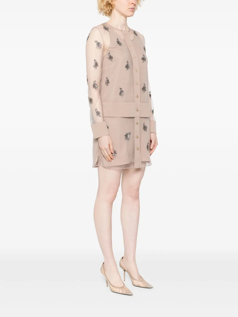 Dress , Beige, Size 40- Fendi