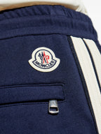 Image of Navy Sweatpants by Moncler for Men - Season Spring-Summer 2025 - Model view 4