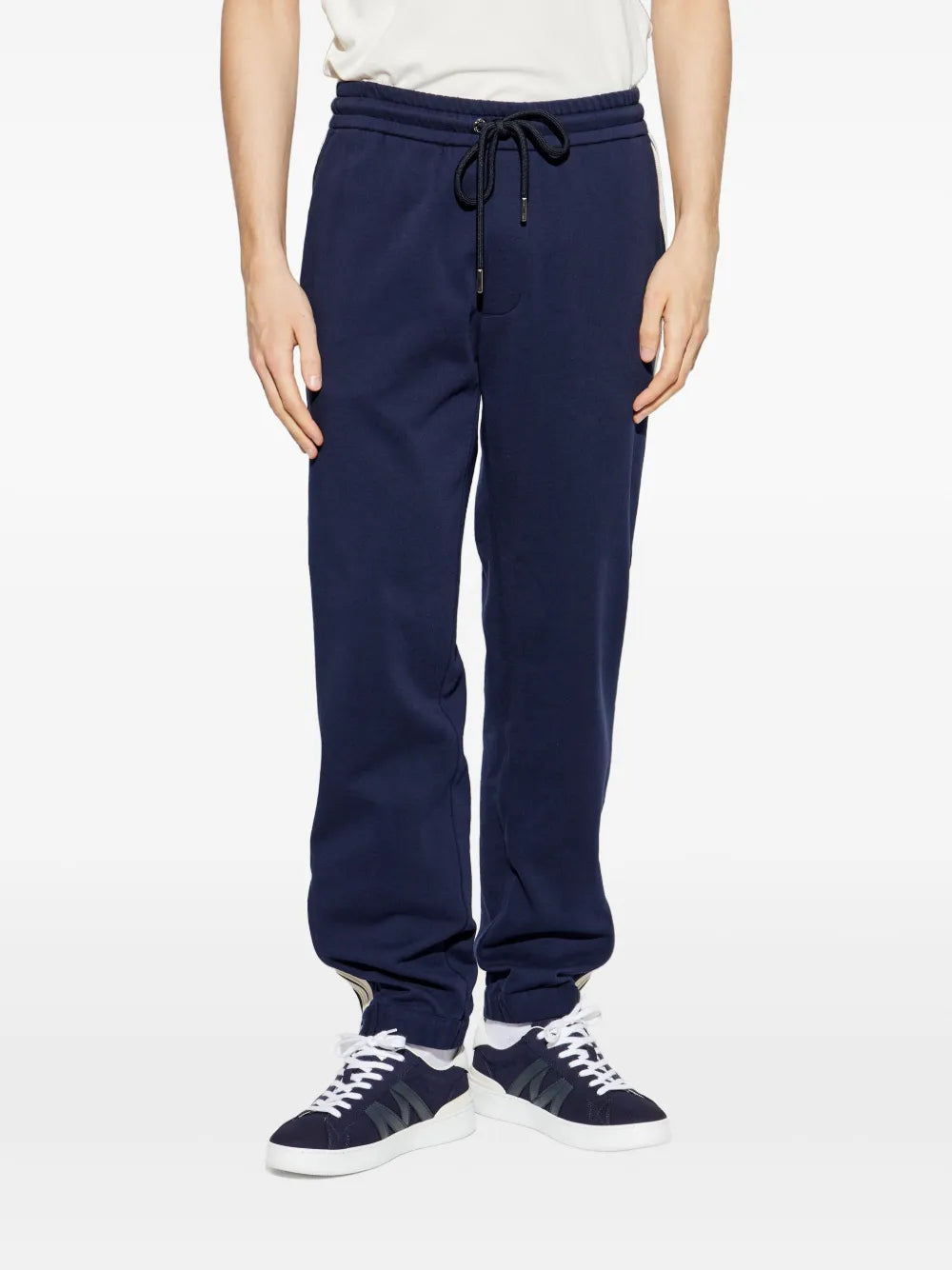 Image of Navy Sweatpants by Moncler for Men - Season Spring-Summer 2025 - Model view 2