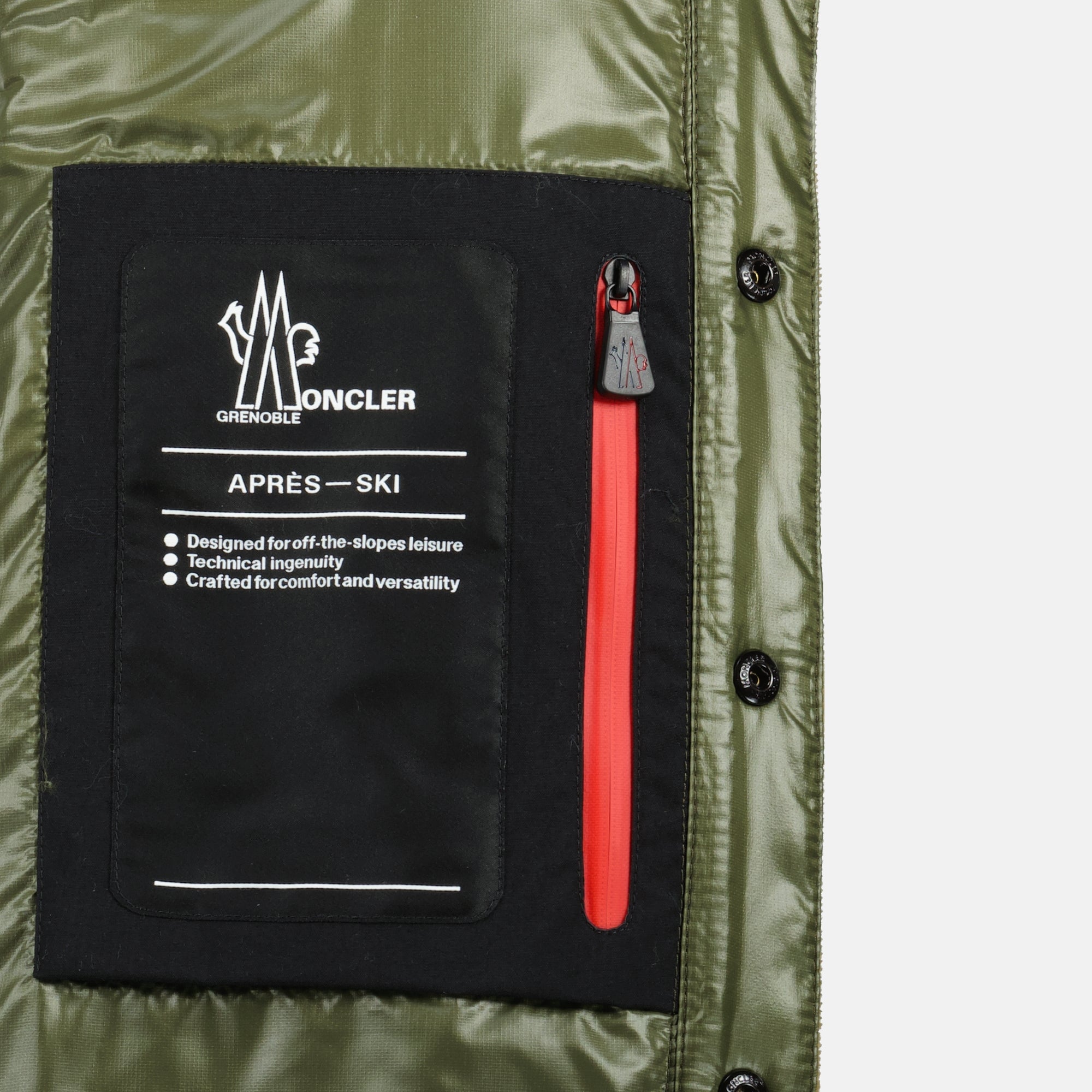 Gelt down shirt, Moncler Grenoble, brown shirt, Autumn-Winter 2025, corduroy outerwear