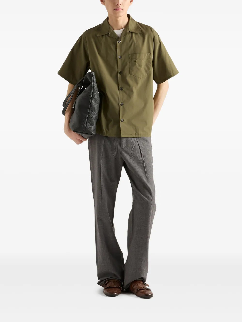 Short-sleeve Khaki Shirt