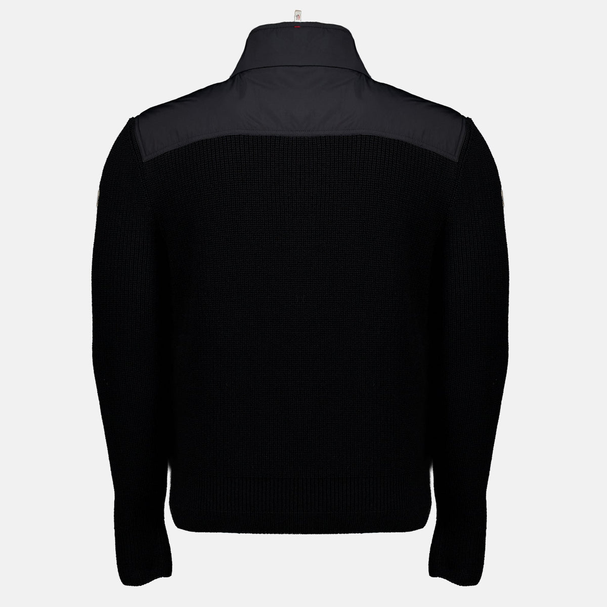 Black Wool and Polyester Cardigan