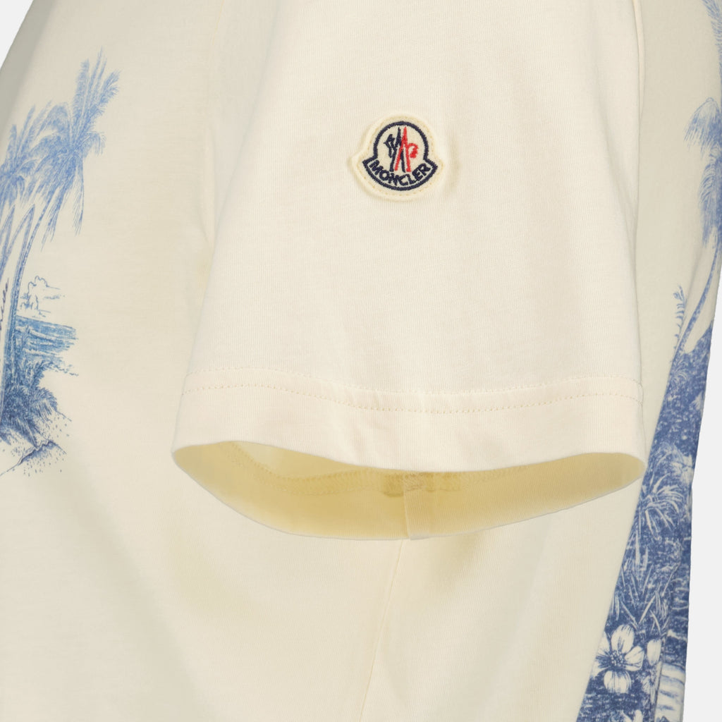 Beige Print T-Shirt