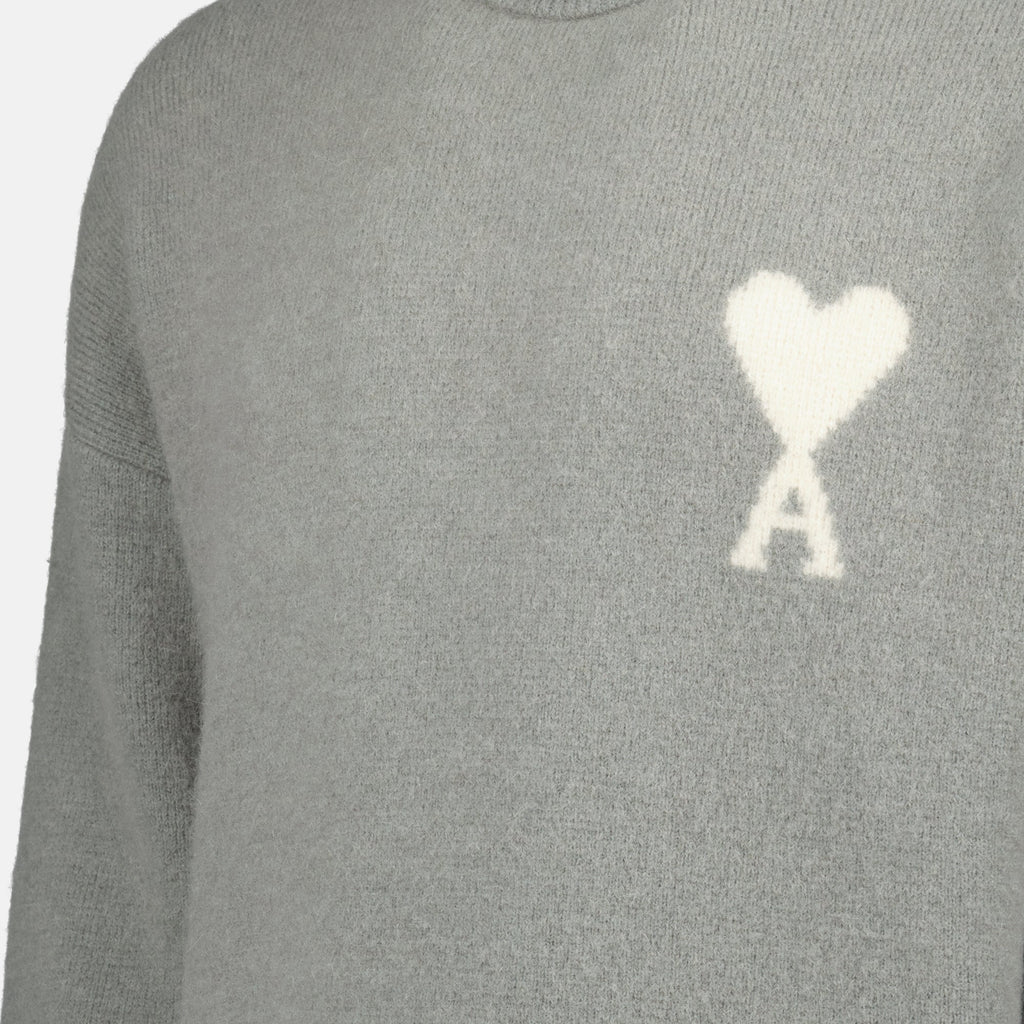 Ami de coeur sweater, Ami Paris knitwear, wool and alpaca sweater, Autumn-Winter 2025 collection, unisex fashion