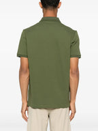 Image of Piqué Cotton Polo by Moncler for Men - Season Autumn-Winter 2025 - Detail View 1