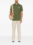 Image of Piqué Cotton Polo by Moncler for Men - Season Autumn-Winter 2025 - Back View