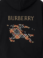 Image of Knight Black Hoodie by Burberry for Men - Season Autumn-Winter 2025 - Model view 4
