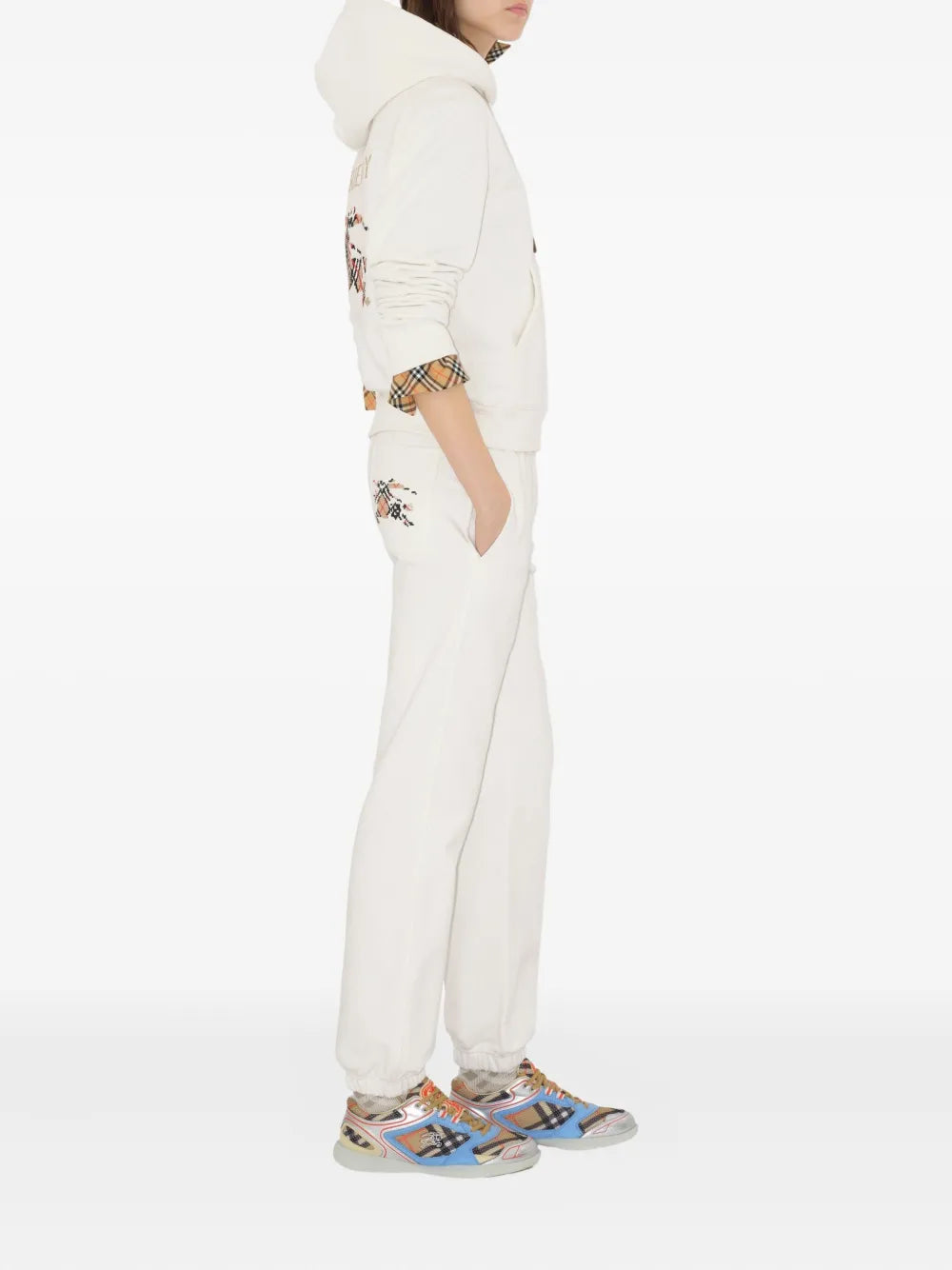 Burberry sweatshirt, hooded sweatshirt, cotton hoodie, equestrian knight, autumn-winter fashion