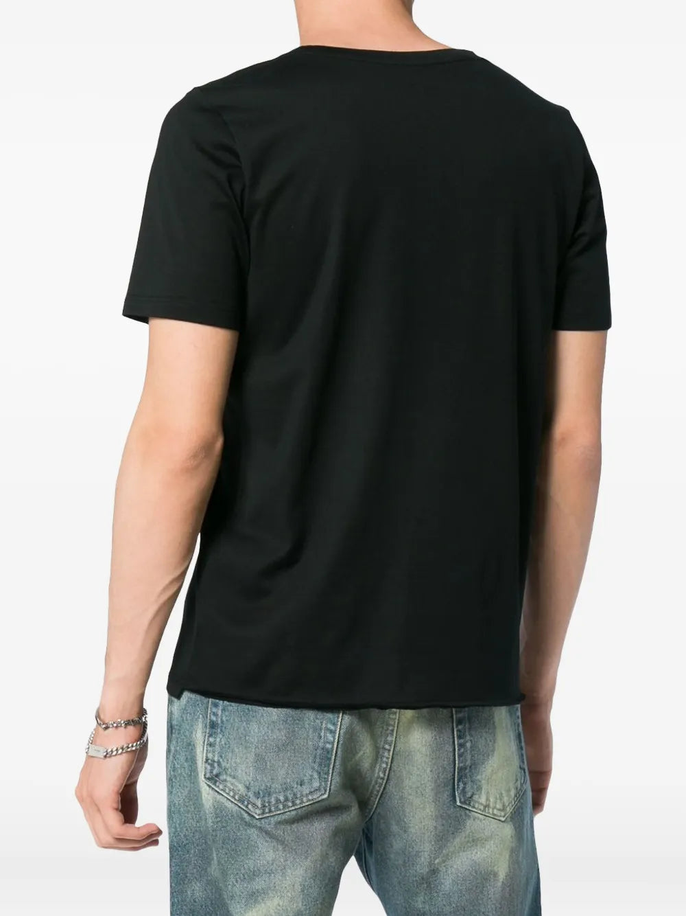 Image of T-shirt logo by Saint Laurent for Men - Season Autumn-Winter 2023 - Product detail view 2