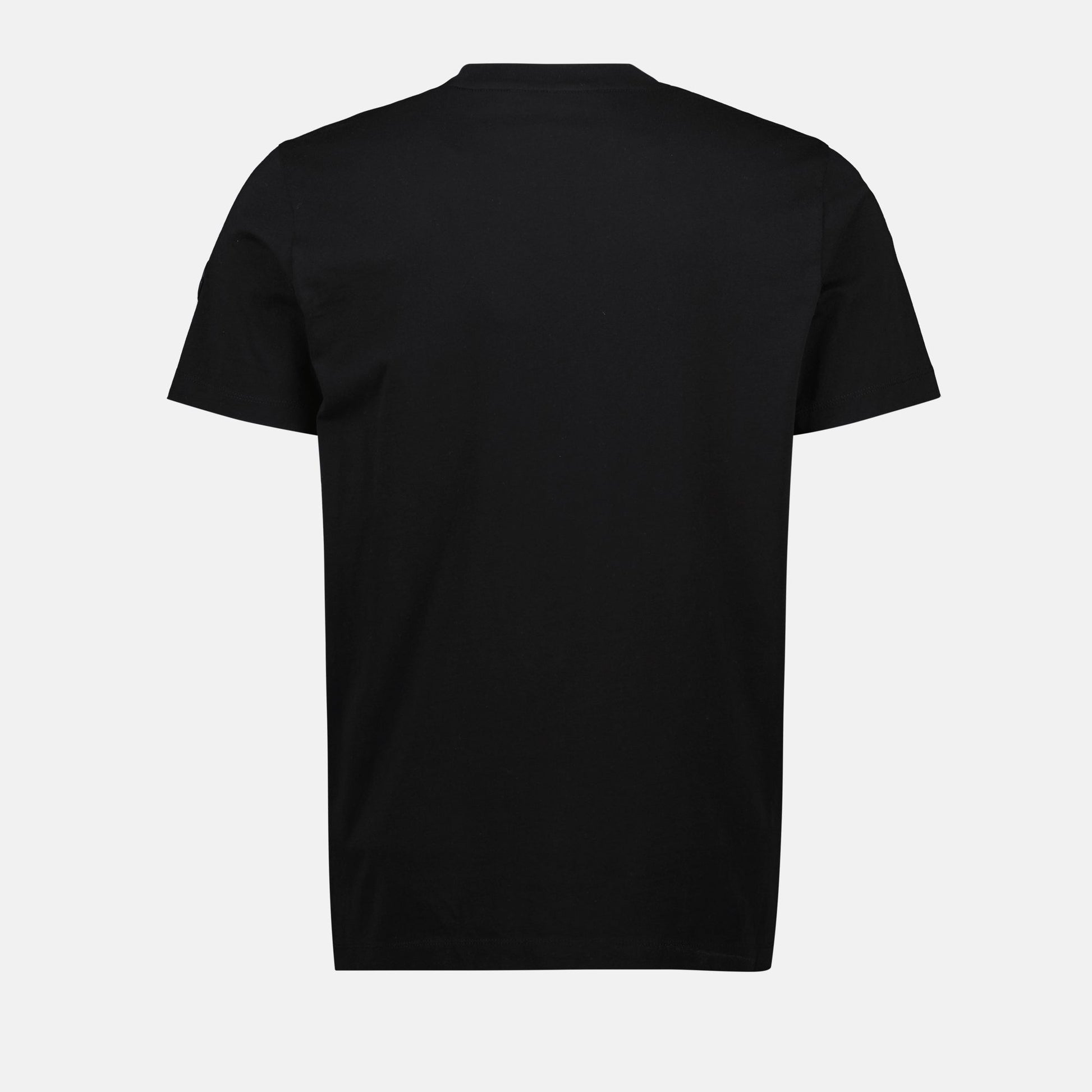 black t-shirt, Moncler, casual wear, cotton t-shirt, Spring-Summer 2025