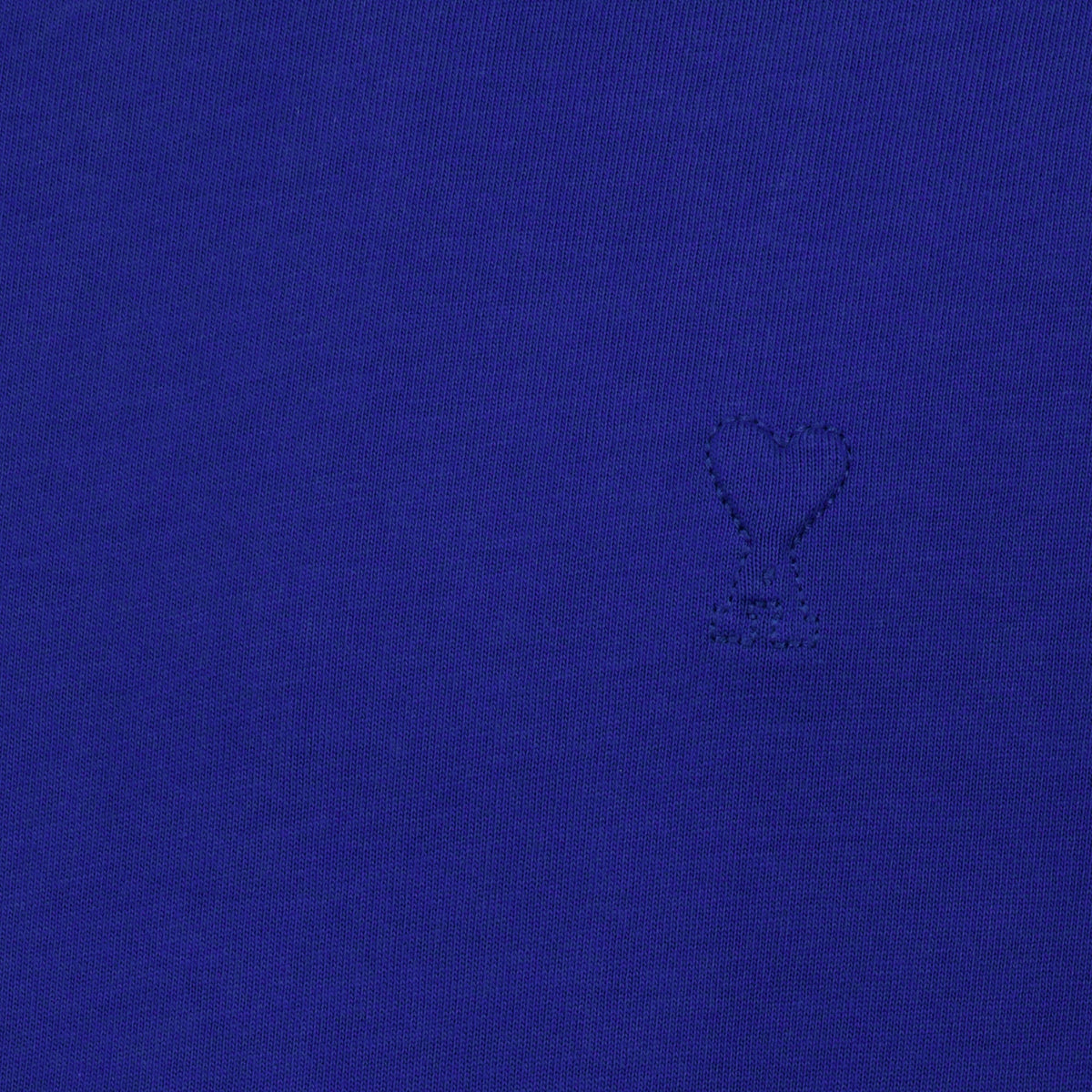 Blaues T-Shirt aus Baumwolle mit Herzlogo