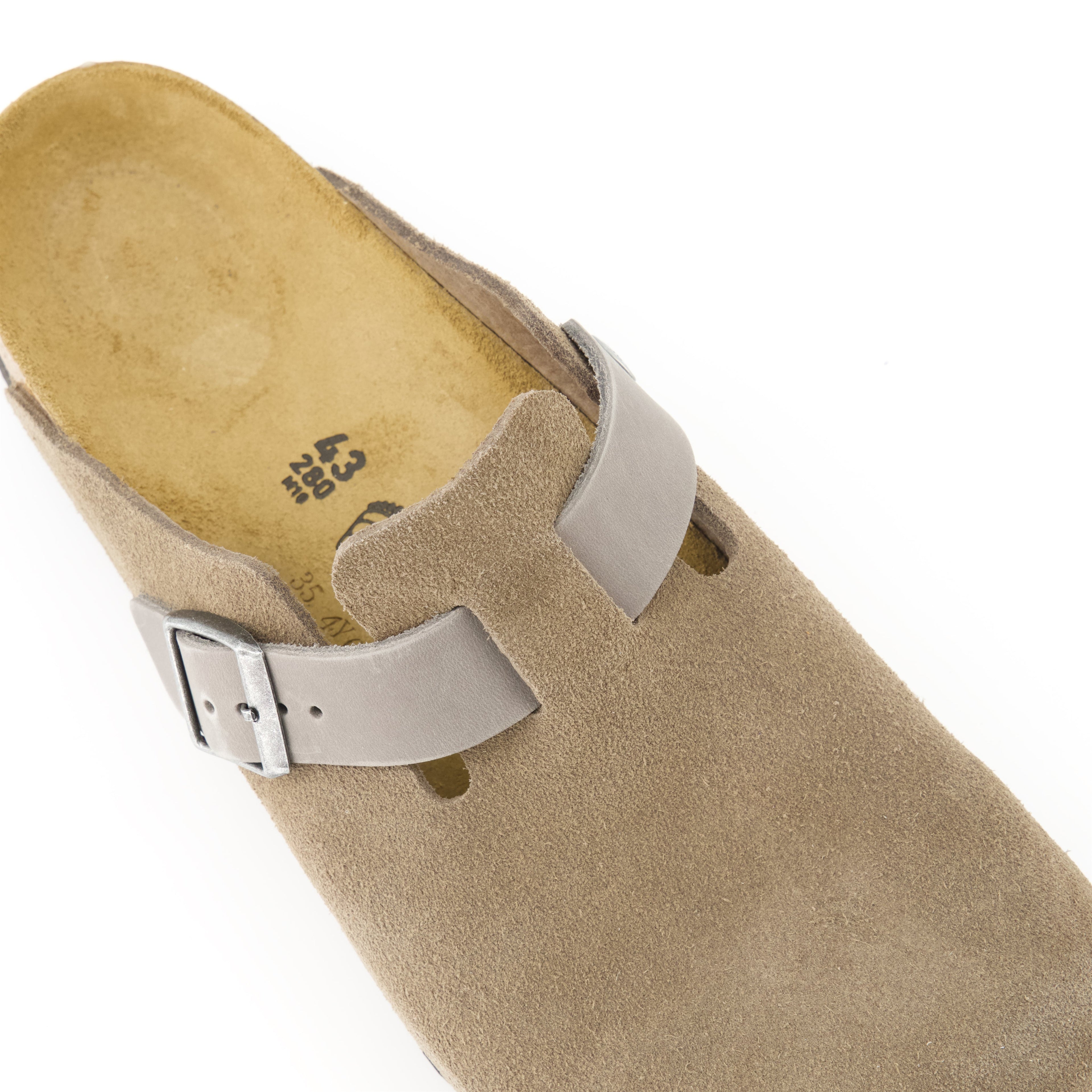 Mules Boston, Birkenstock footwear, comfortable slip-ons, nubuck leather mules, men's fashion accessories