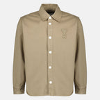 Beige Baumwoll-Übershirt