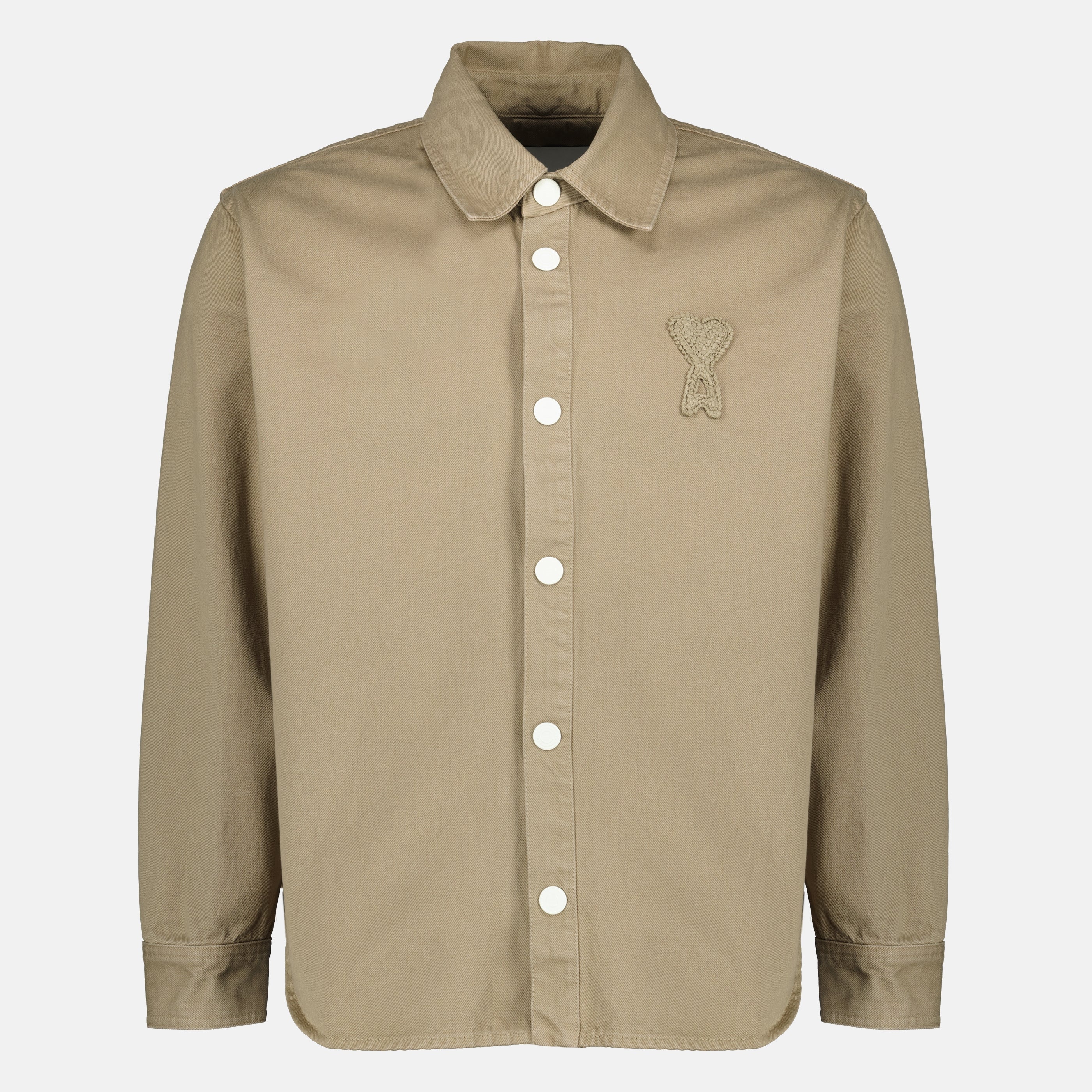 Beige Cotton Overshirt
