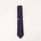 Dior tie, Oblique Revival tie, navy silk tie, designer accessories, luxury ties