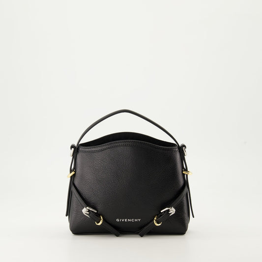 Black leather bag, Voyou Nano, luxury accessory, Givenchy style, autumn-winter collection