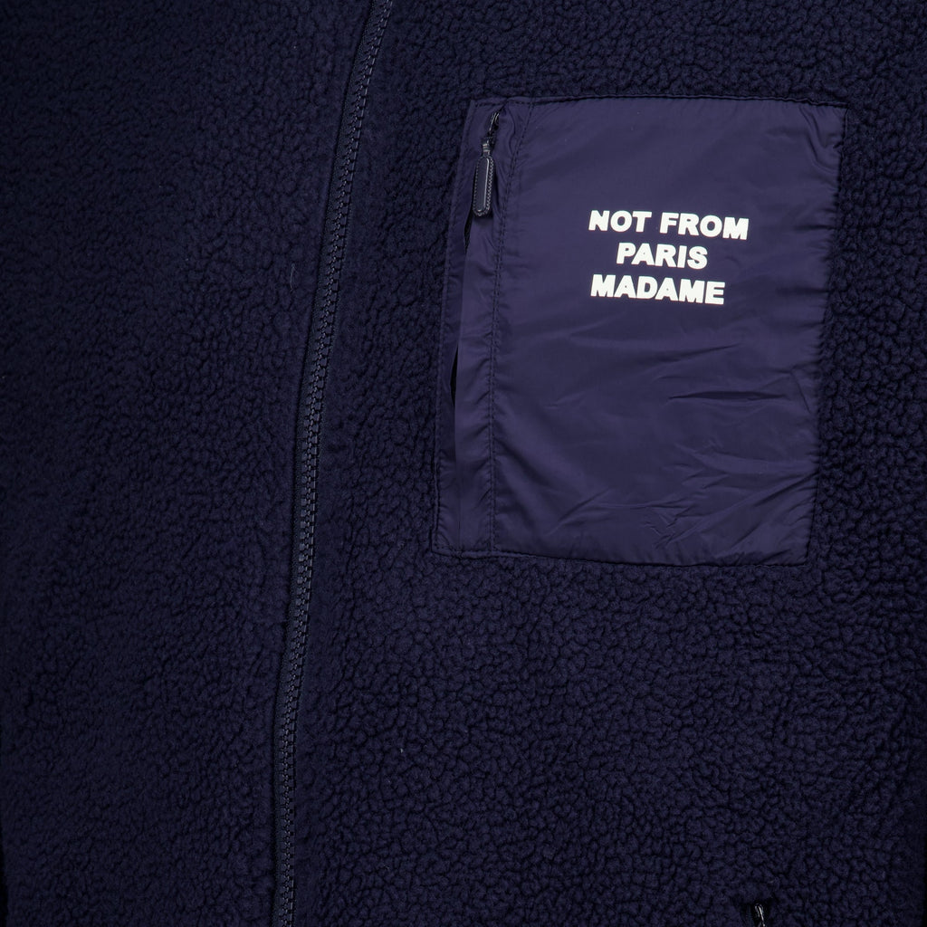 Giacca Sherpa con Zip Drôle de Monsieur