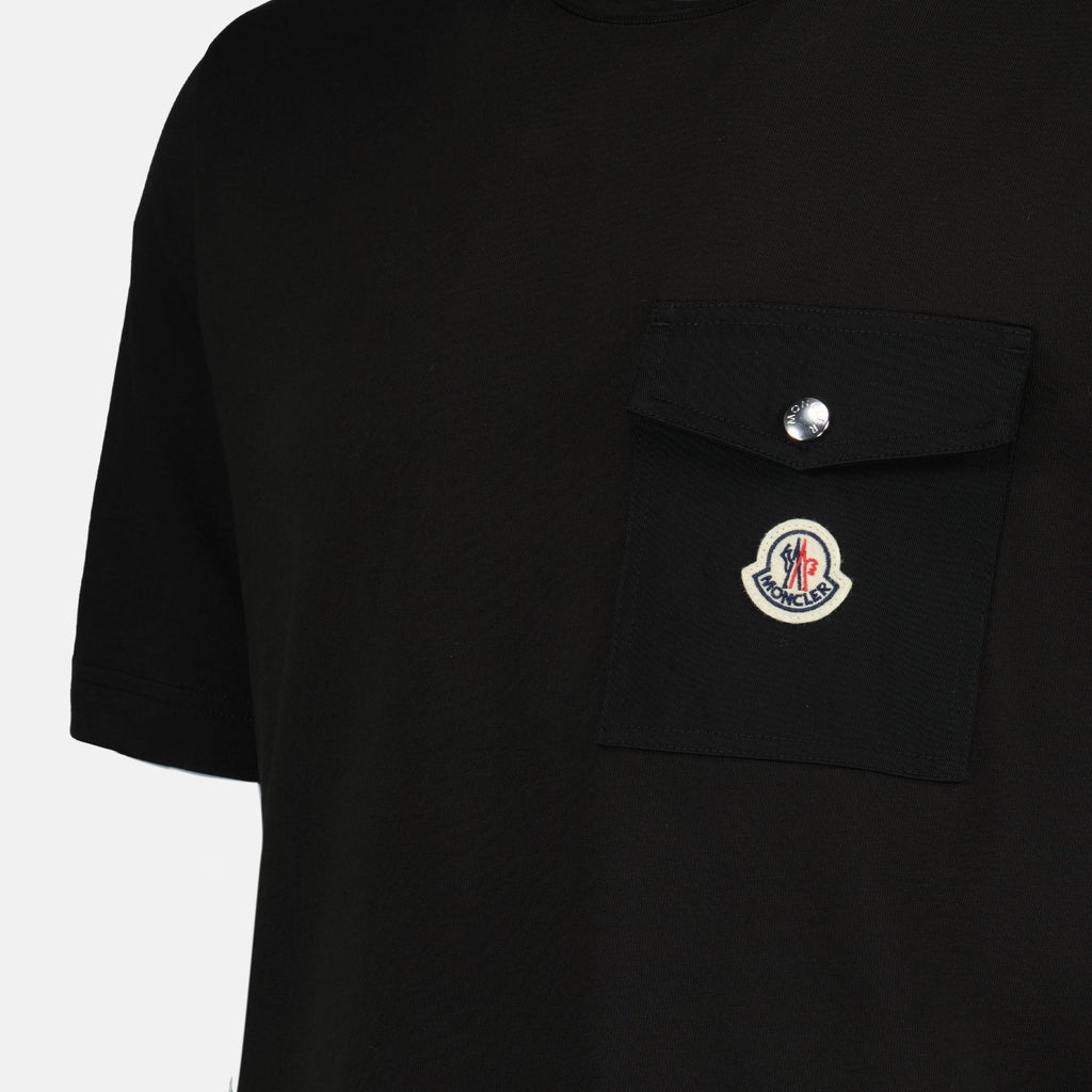 Image of Logo Pocket T-Shirt by Moncler for Men - Season Spring-Summer 2025 - Detail View 5