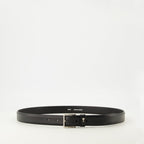 Image of Paris Black Belt by Ami PARIS for Unisex - Season Autumn-Winter 2025 - Front View