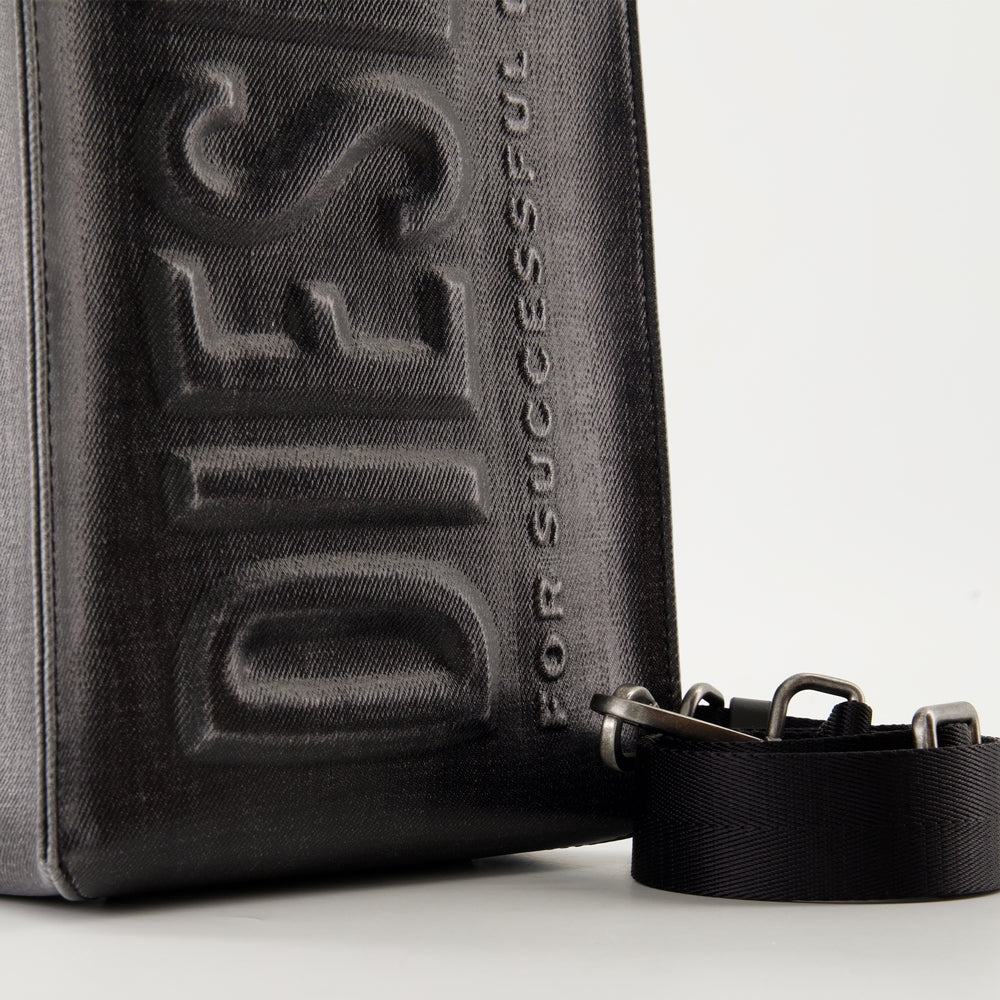 3D Shopper Bag, Diesel bag, luxury accessories, black shopper bag, polyuréthane bag