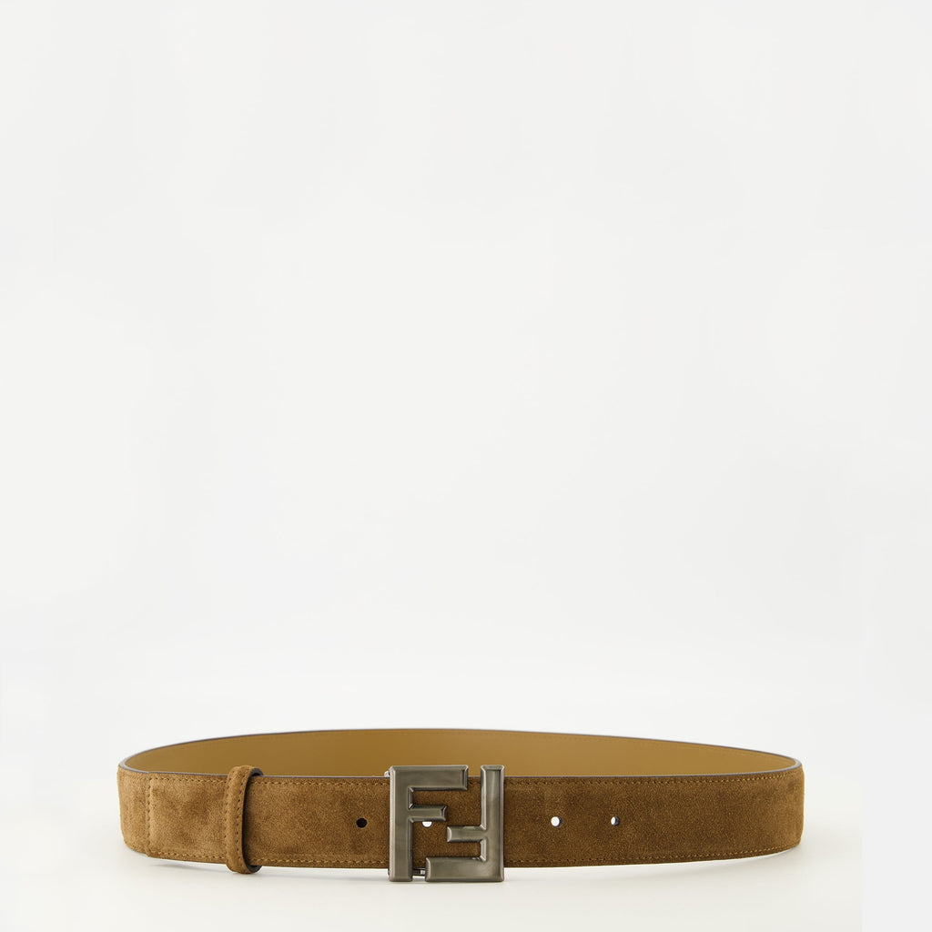 Fendi, FF Squared Belt, calf leather belt, men's accessories, designer belt