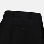 Paneled Mini Skirt in Wool