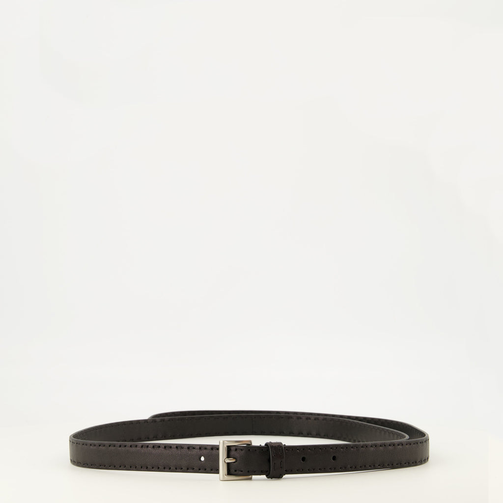 Black Nappa Leather Belt