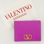 VLogo wallet, leather wallet, violet wallet, designer wallet, Valentino accessory