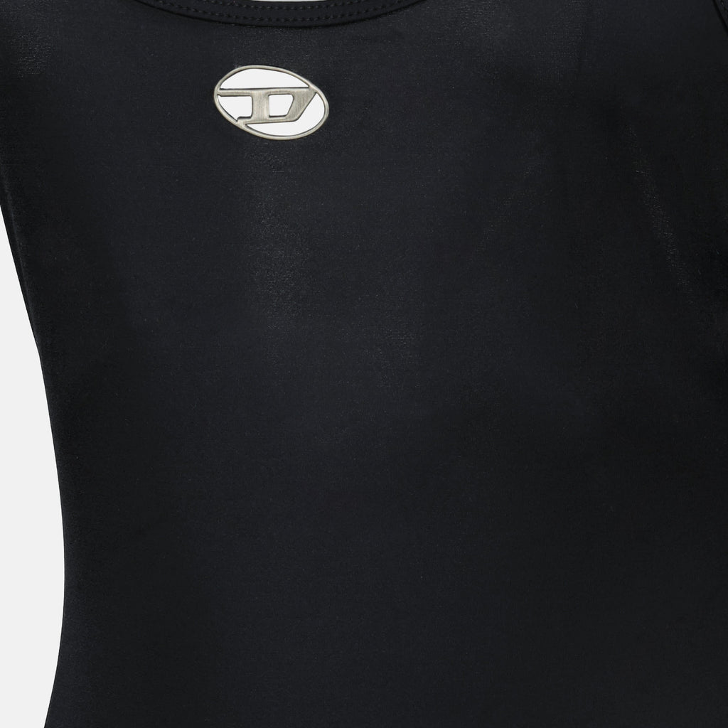 swimsuit, Diesel, black swimwear, eco-friendly swimwear, ripstop stretch fabric