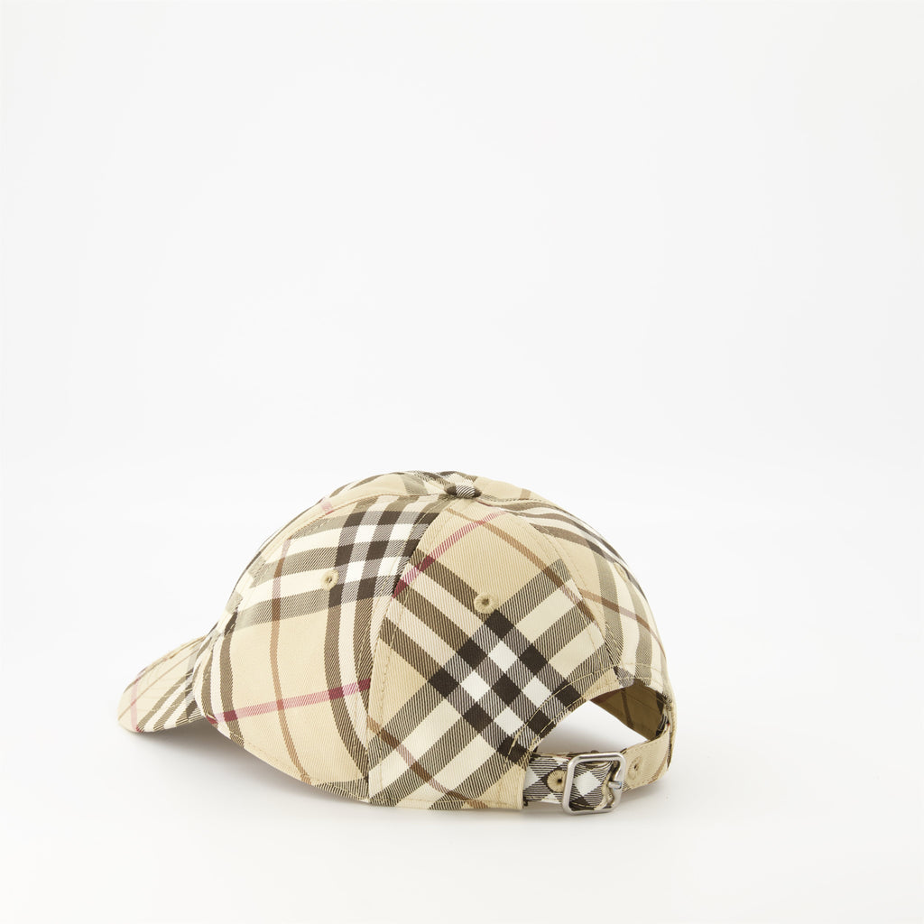 check ekd cap, burberry cap, plaid cap, adjustable cap, unisex accessories