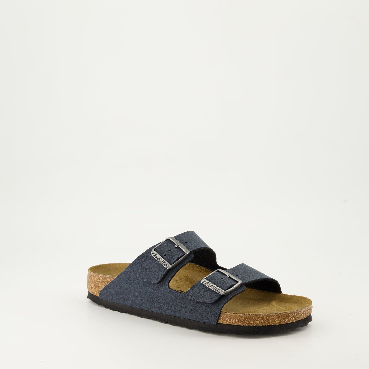 Arizona slides, Birko-Flor, blue slides, luxury footwear, molded soles