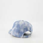 worn blue cap, Greb cap, embroidered logo cap, Spring-Summer 2025, stylish accessories