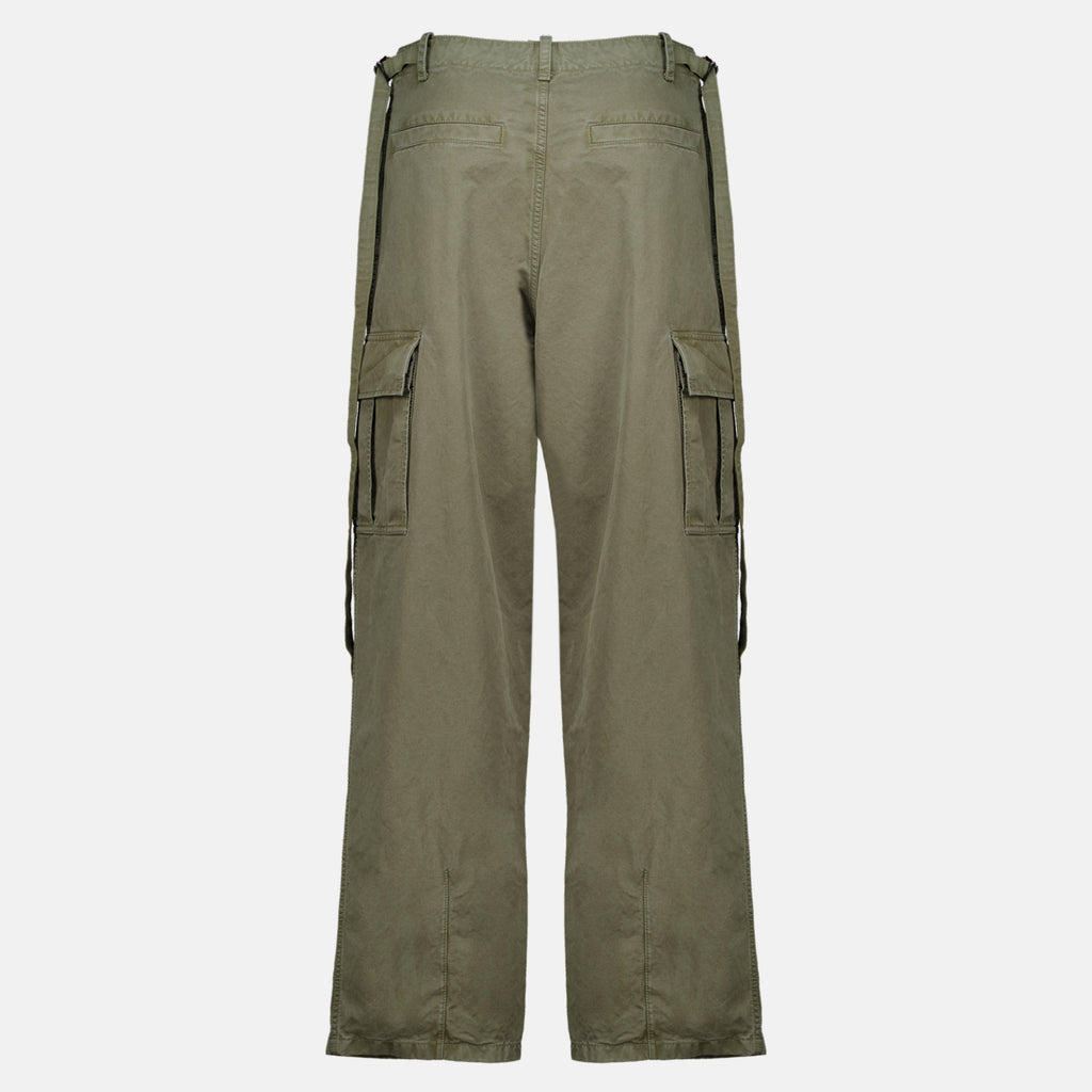 Cargo-Hose aus Drill in Khaki