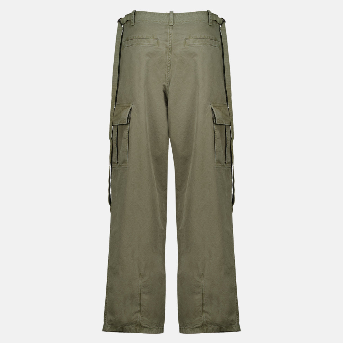 Cargo-Hose aus Drill in Khaki
