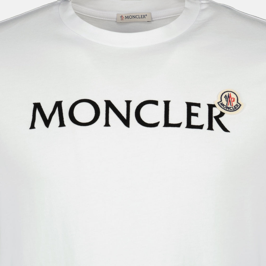 Image du T-shirt logo de Moncler pour hommes - Saison Printemps-Été 2026 - Détail Vue 2
