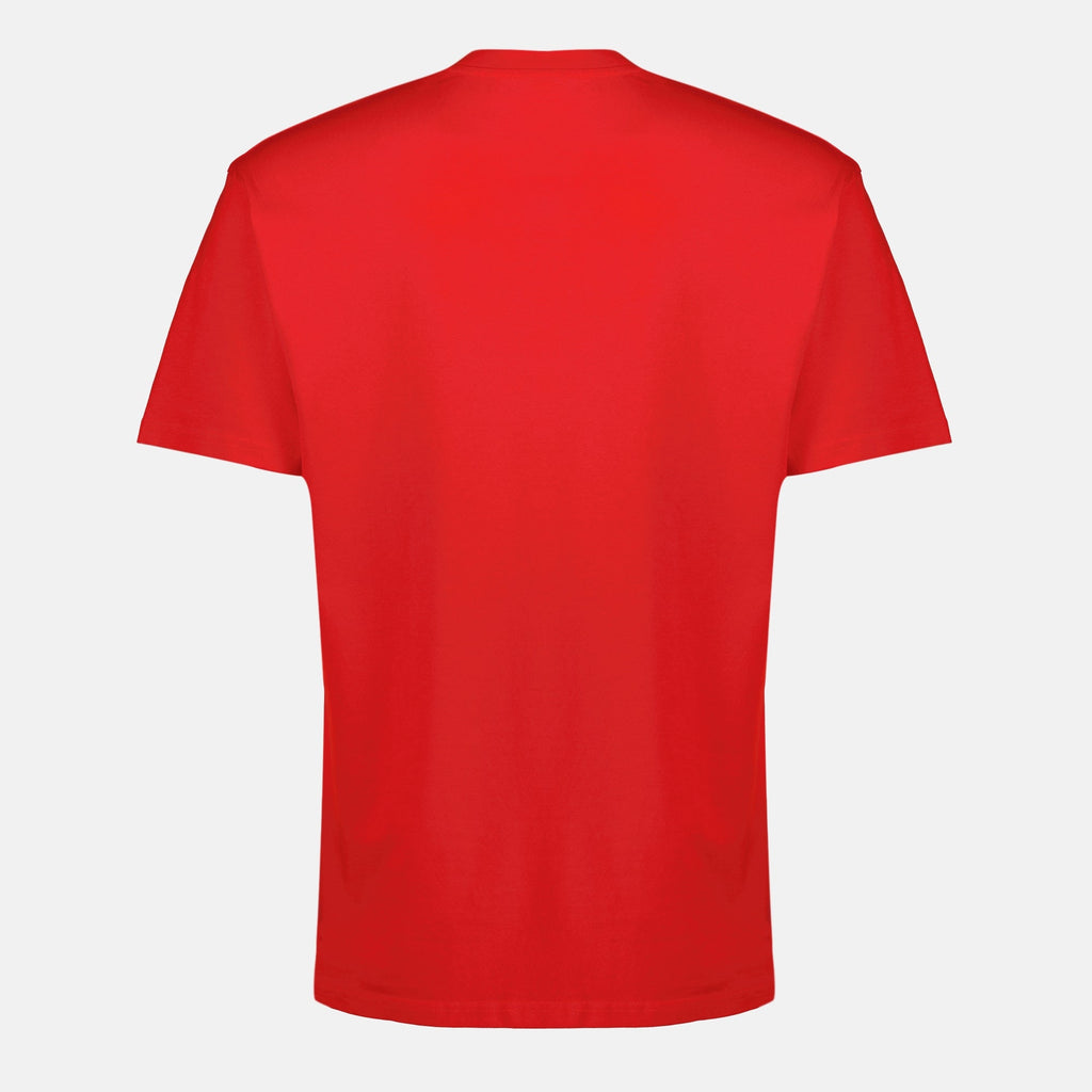 Givenchy t-shirt, red cotton t-shirt, casual wear, designer clothing, short sleeve shirt