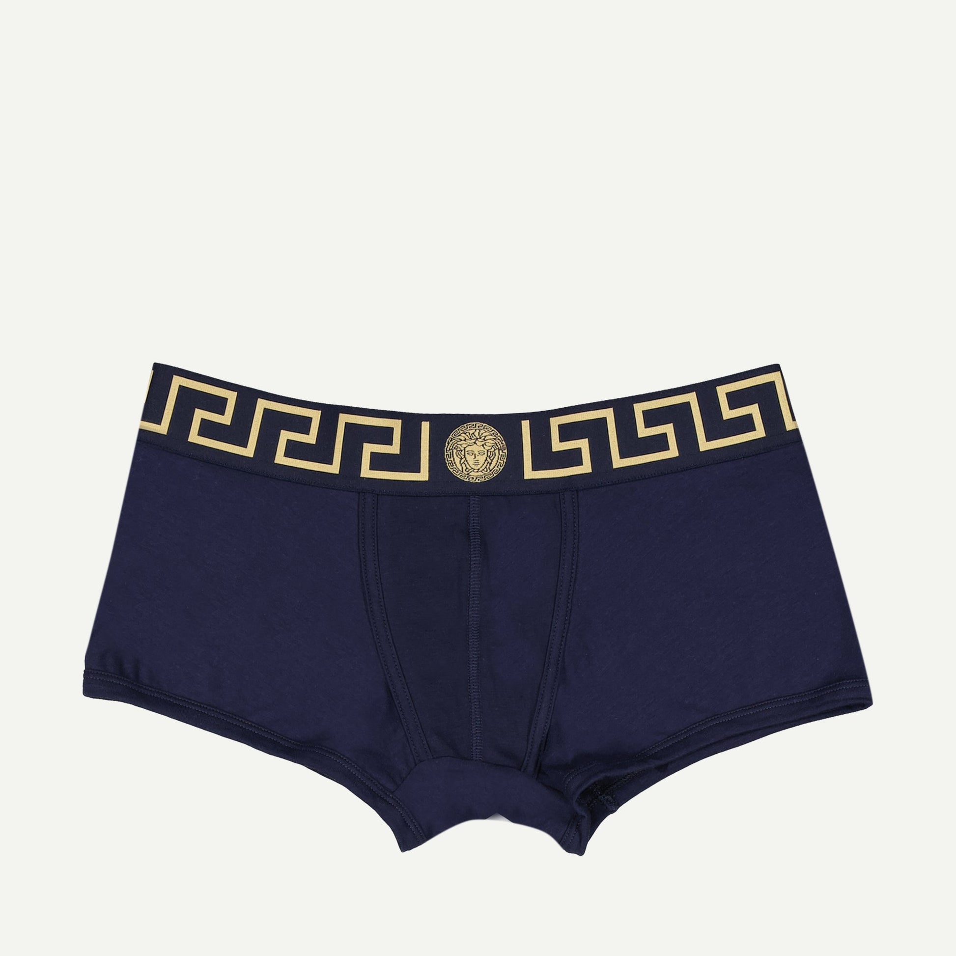 Versace Boxer, Navy Blue Boxer, Medusa Greca, Men's Underwear, Fashion Essentials