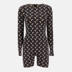 Image of Short Jersey Moon Jumpsuit by Marine Serre for Women - Season Autumn-Winter 2025 - Front View