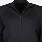Image of Zip-Up Black Jacket by Moncler for Women - Season Spring-Summer 2025 - Detail View 8