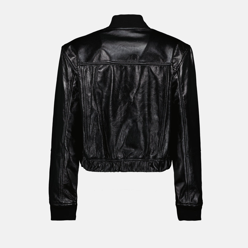 leather jacket, Iro, bomber collar, modern design, Spring-Summer 2025