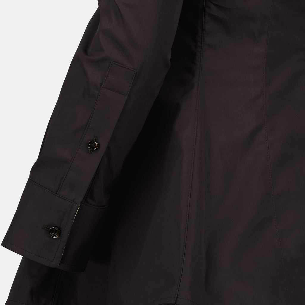 brown poplin shirt, Burberry shirt, tailored shirts, autumn wardrobe, elegant shirts