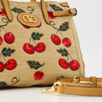 raffia bag, cabas bag, designer handbag, Cherryfic, luxury accessories