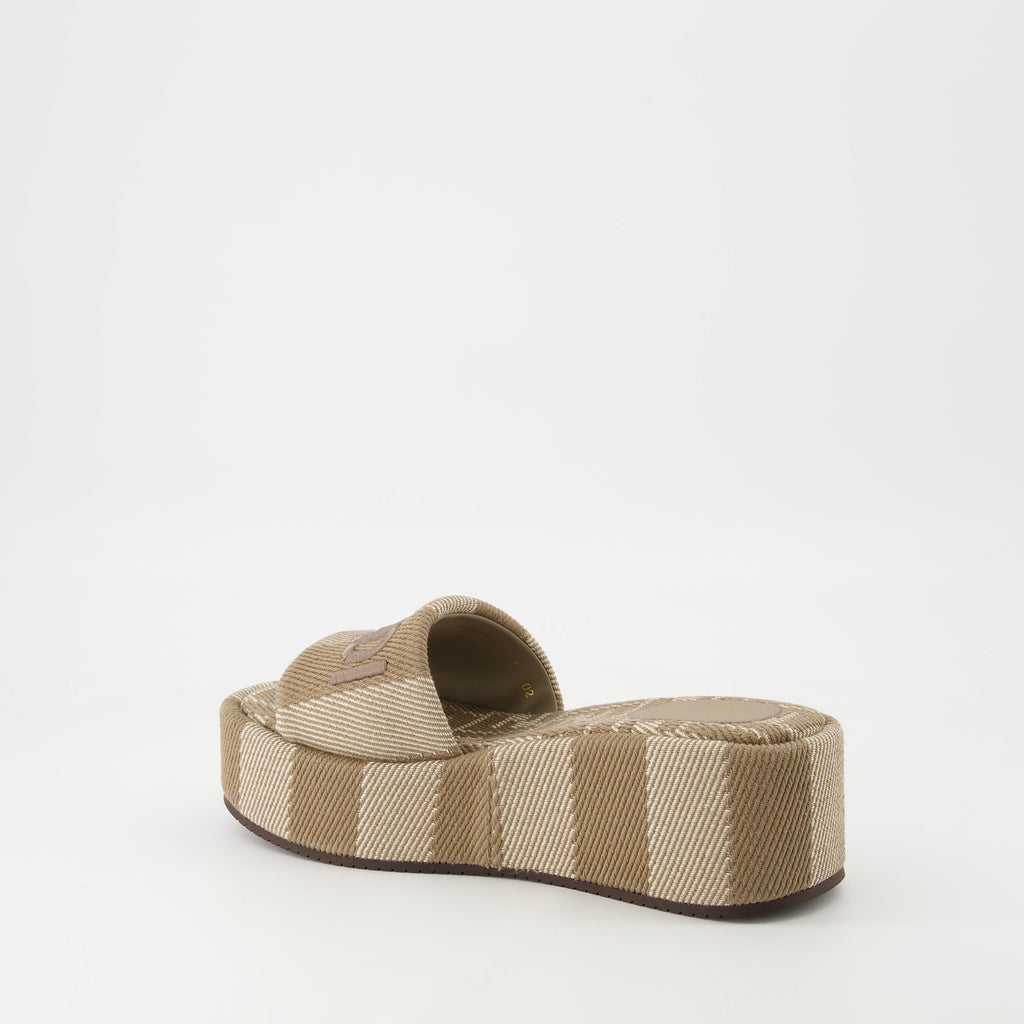 Fendi Sunshine Sandals, Jacquard sandals, Platform sandals, Women's sandals, Fendi footwear