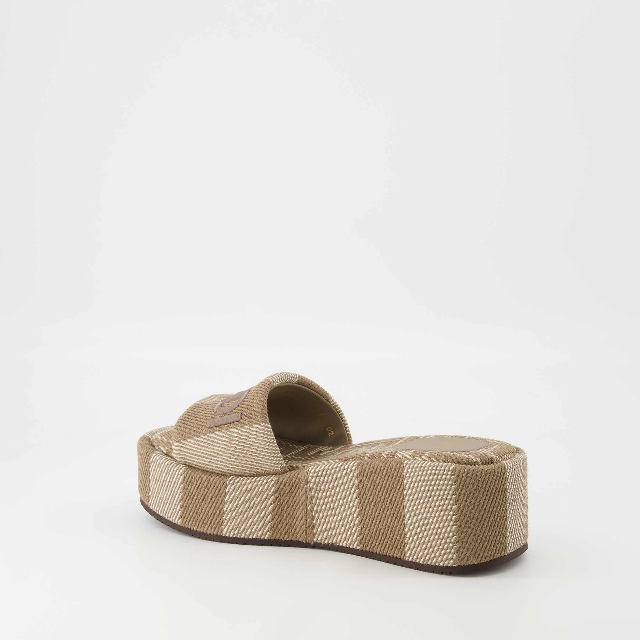 Fendi Sunshine Sandals, Jacquard sandals, Platform sandals, Women's sandals, Fendi footwear