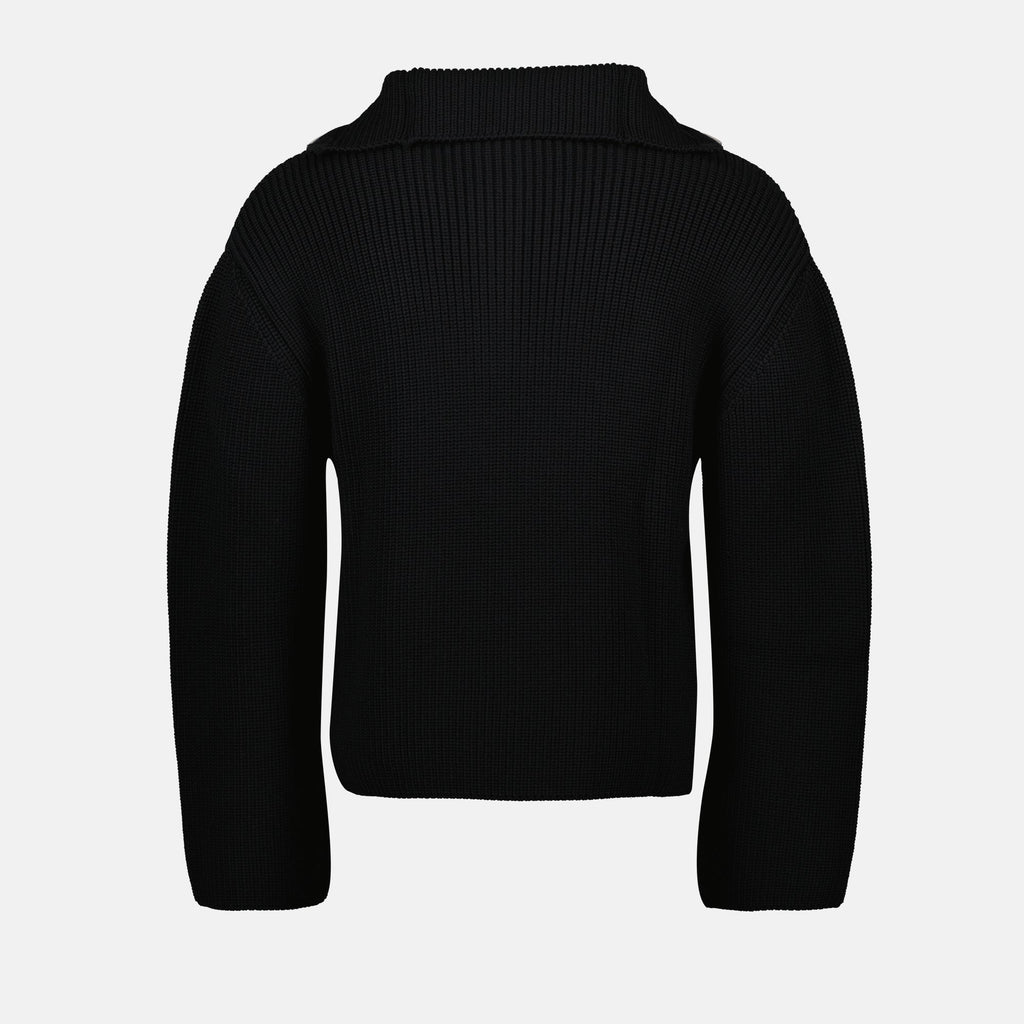 tricker black knit sweater courreges men 15468446384508
