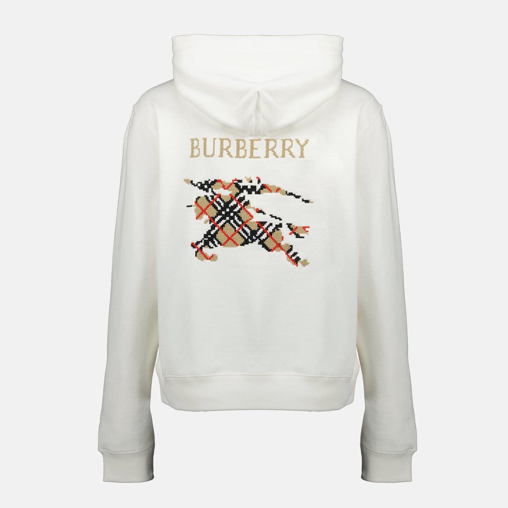 Burberry sweatshirt, hooded sweatshirt, cotton hoodie, equestrian knight, autumn-winter fashion