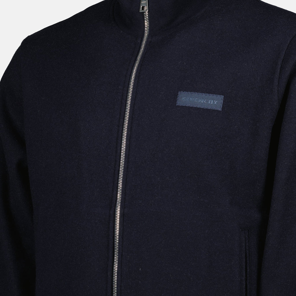 Givenchy jacket, wool and cashmere jacket, zipped jacket, designer outerwear, Fall-Winter collection